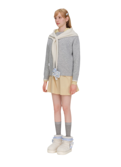 Plush Trim Platform Snow Boots
