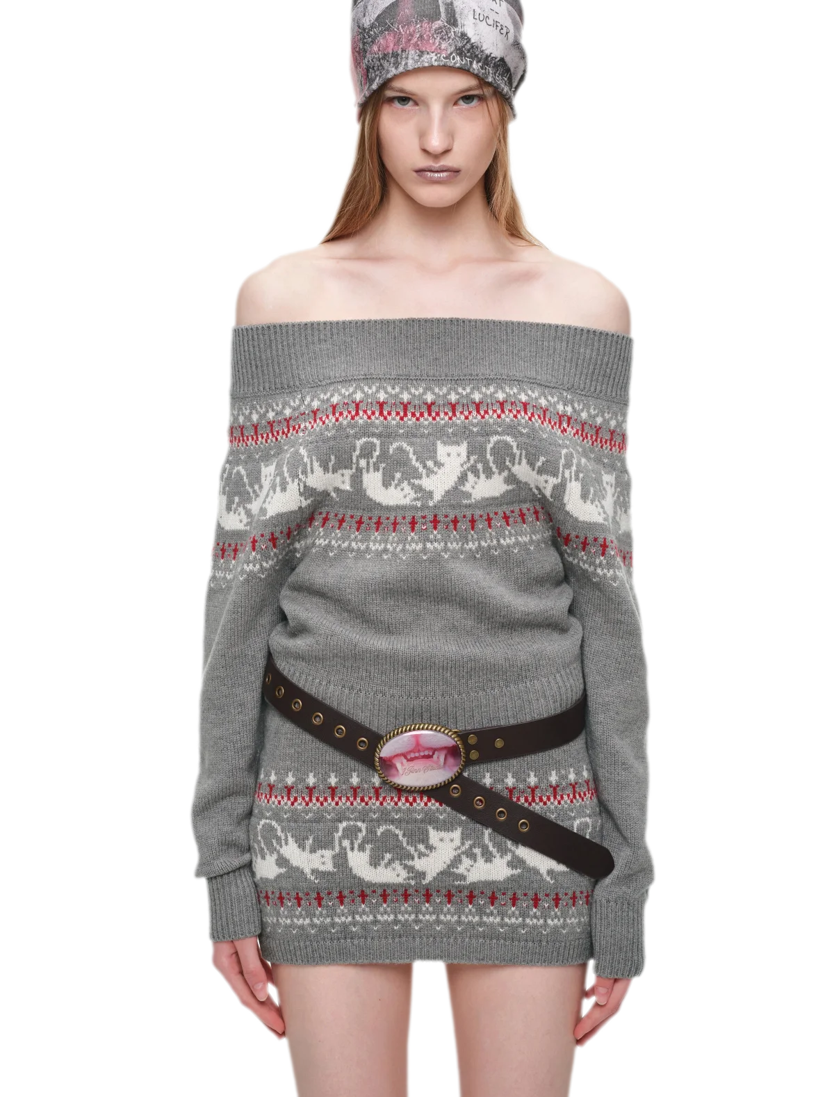 Haut en maille pour chat Fair Isle