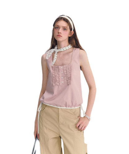 Ruffled Hem Tank