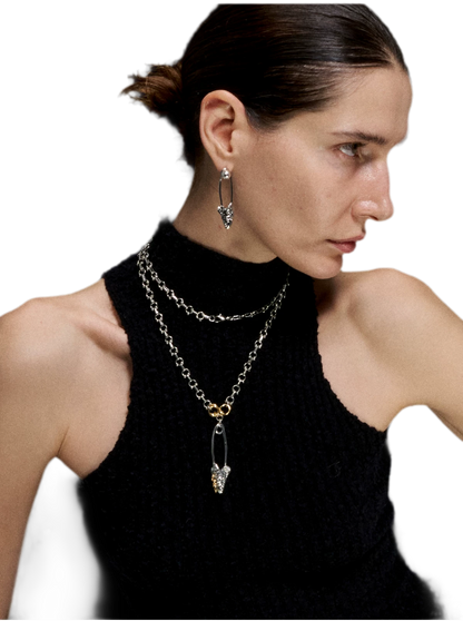 Punk Fishbone Necklace