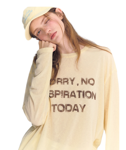 Lyocell Print Long Sleeve Top