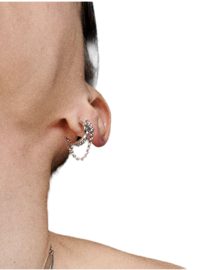 Mobius Line Stud Earrings