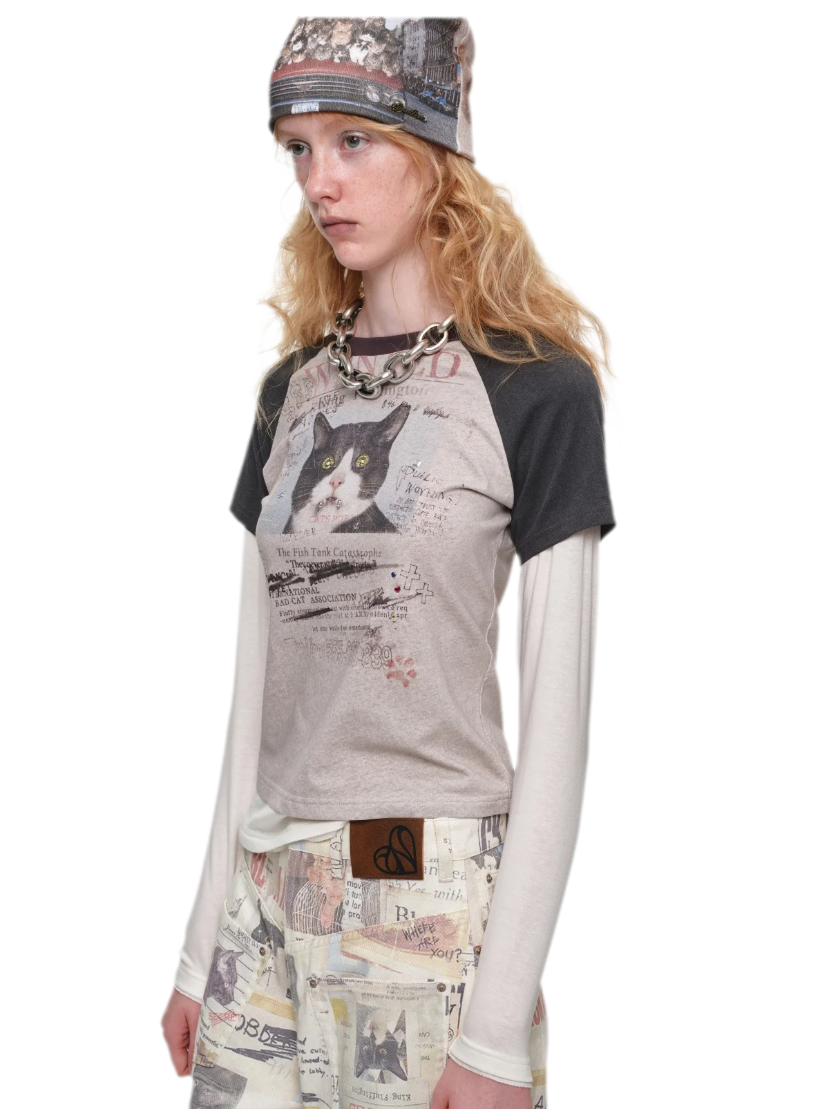 Graphic Color-Block Raglan T-Shirt