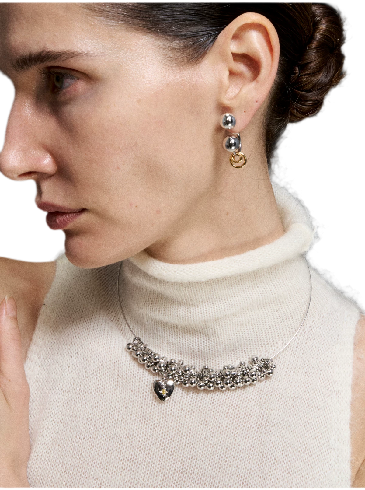 Silver Heart Pendant Necklace