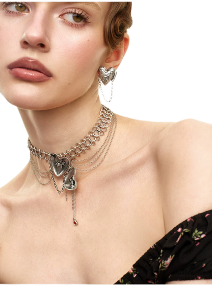 Vintage Heart Pendant Necklace