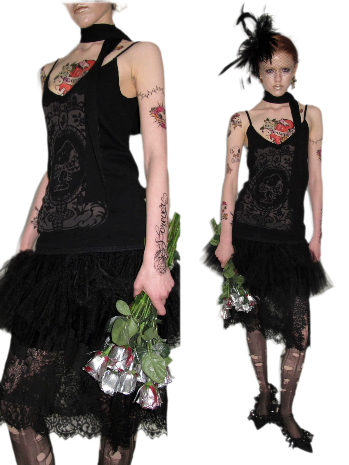 Burnout Graphic V-Neck Camisole