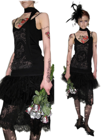 Burnout Graphic V-Neck Camisole