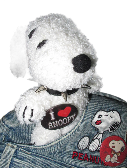 Studded Collar Snoopy Keychain
