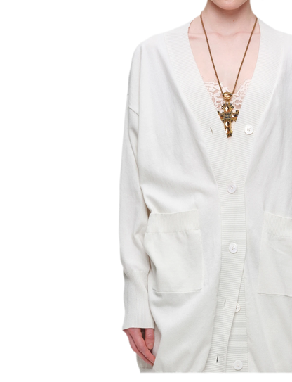 Burnout Frame Knit Cardigan