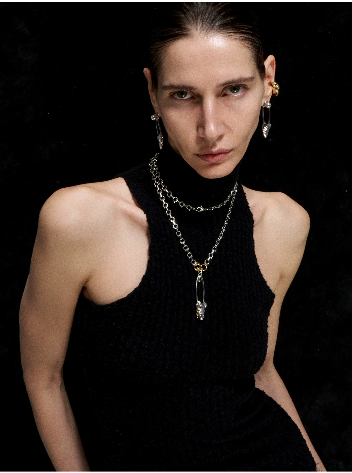 Punk Fishbone Necklace