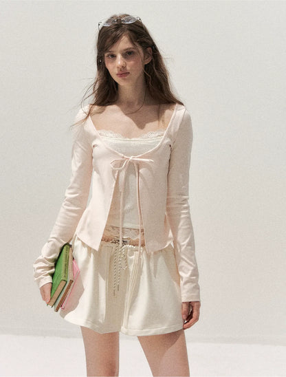 Lace Layered Long-Sleeve T-Shirt