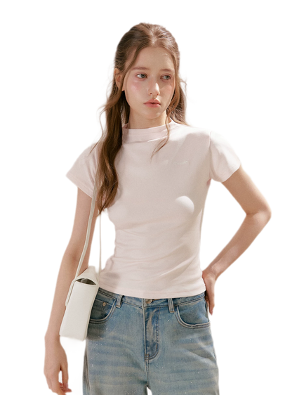 Mock Neck Tee