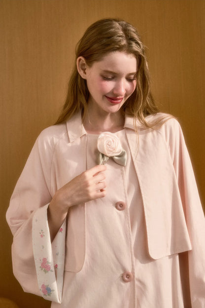 Handcrafted 3D Camellia Brooch