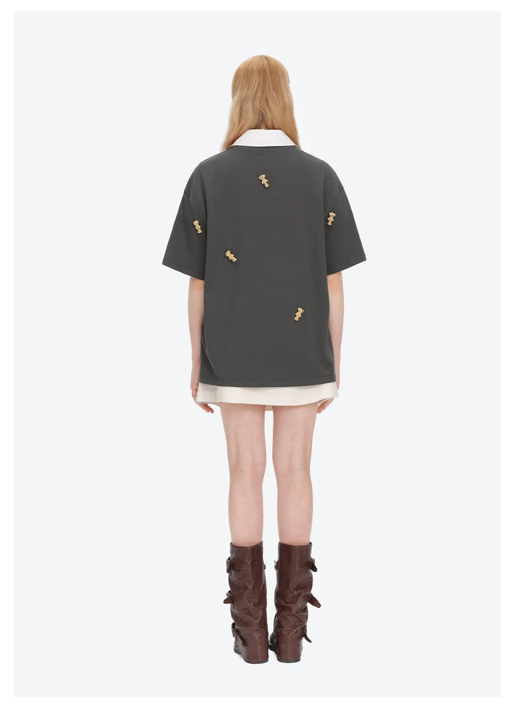 Unisex 2026 Spring/Summer Plush Bear T-Shirt