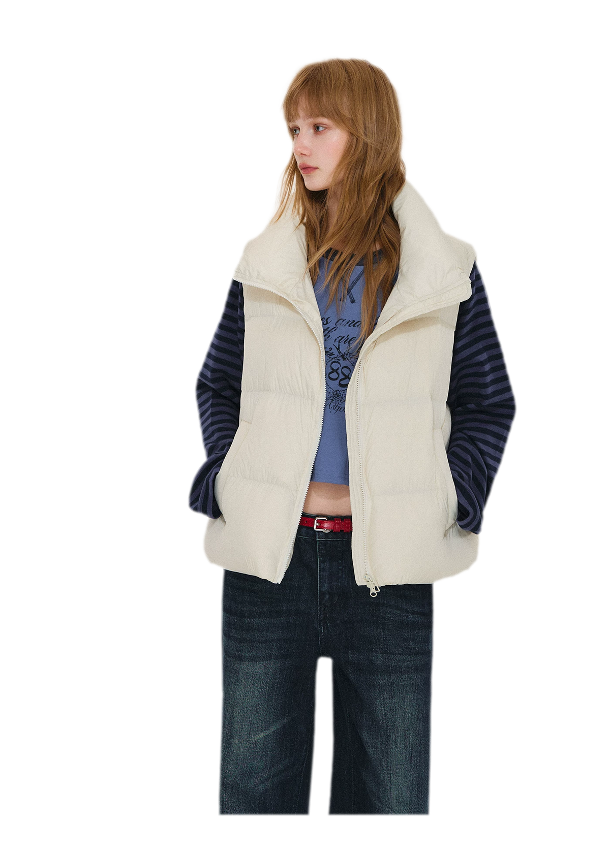 Lightweight Stand Collar Down Vest