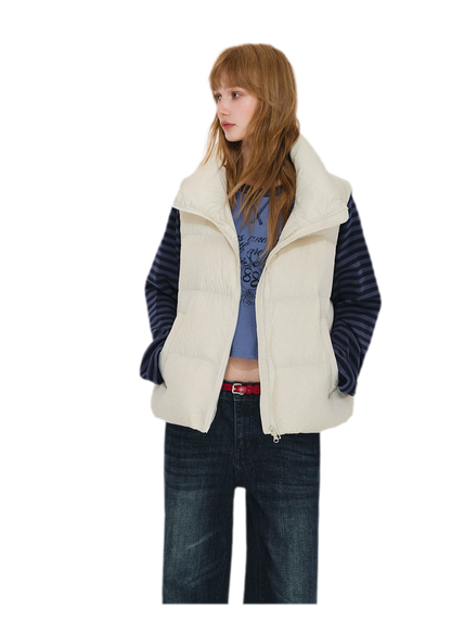 Lightweight Stand Collar Down Vest