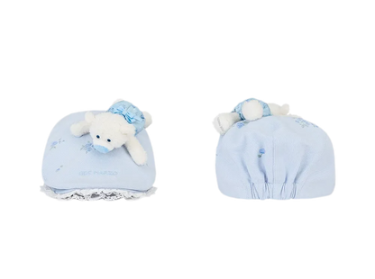 Floral Ruffle Embroidered Cap
