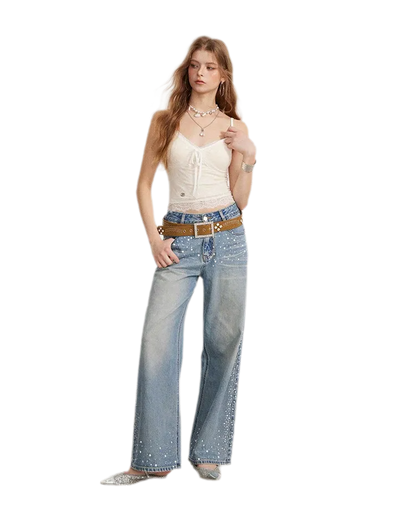 Lace Bow Jacquard Cami
