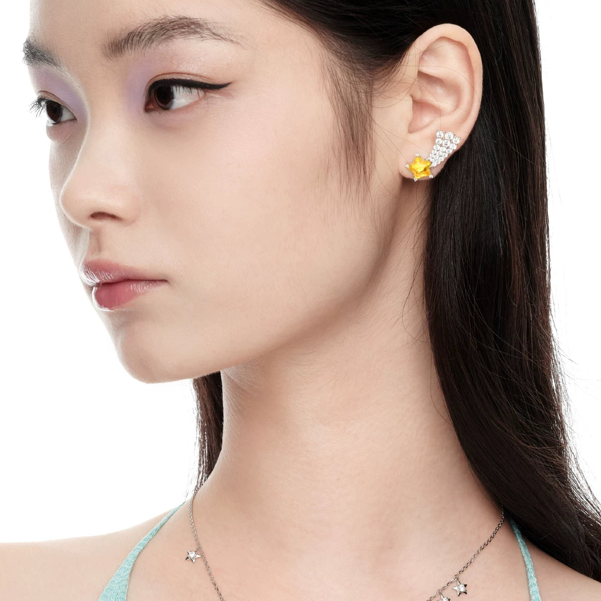 Crystal Star Stud Earrings