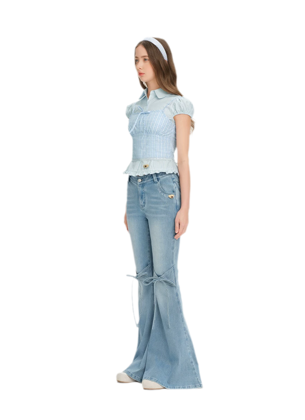 Mermaid Flare Denim Pants