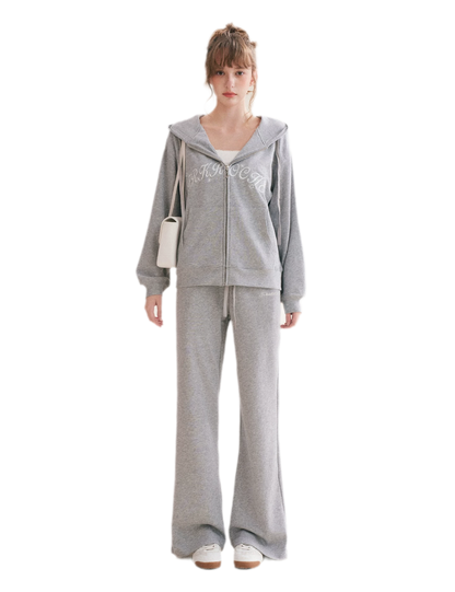 Cotton Hooded Tracksuit Set