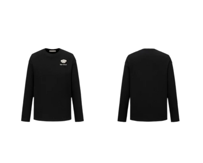 Embroidered Bear Crewneck T-Shirt