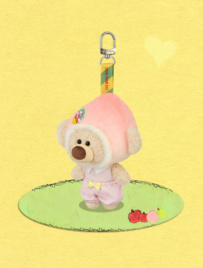 Plush Peach Bag Charm