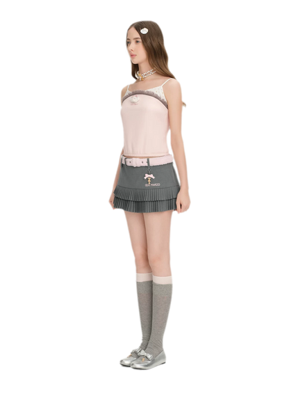 Floral Pleated Skort