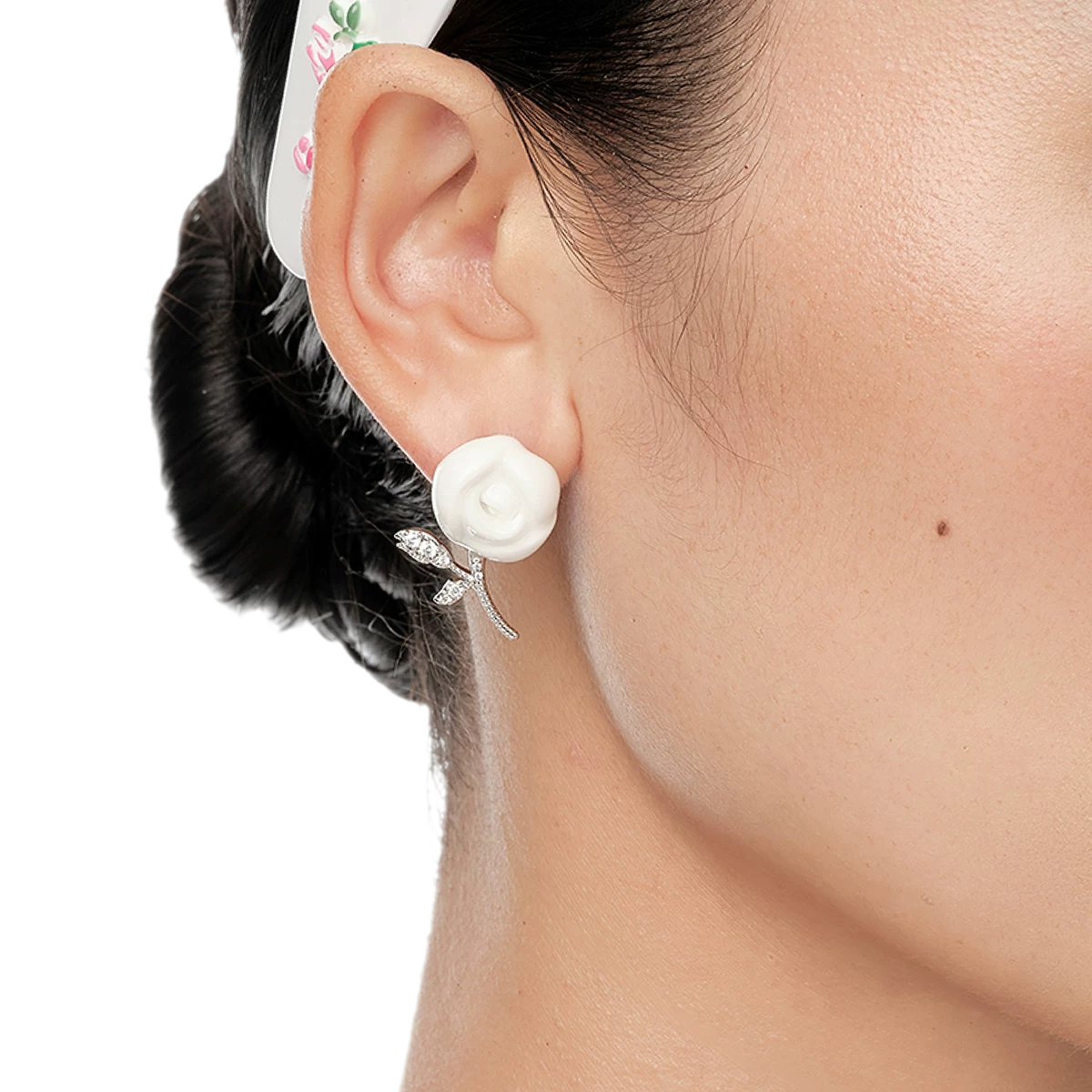 Ceramic Rose Jewelry Set