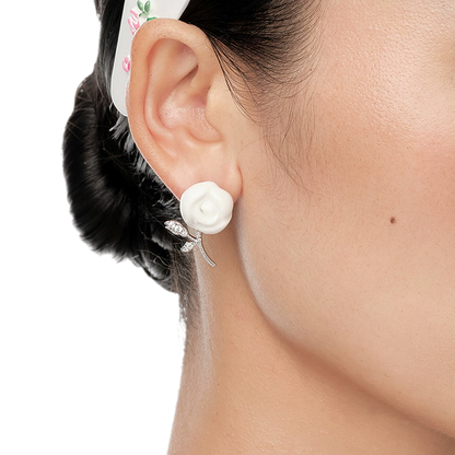Ceramic Rose Jewelry Set