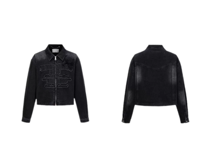 Bear Denim Zipped Shirt