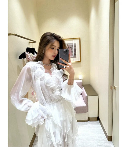 Lace Ruffle Dress