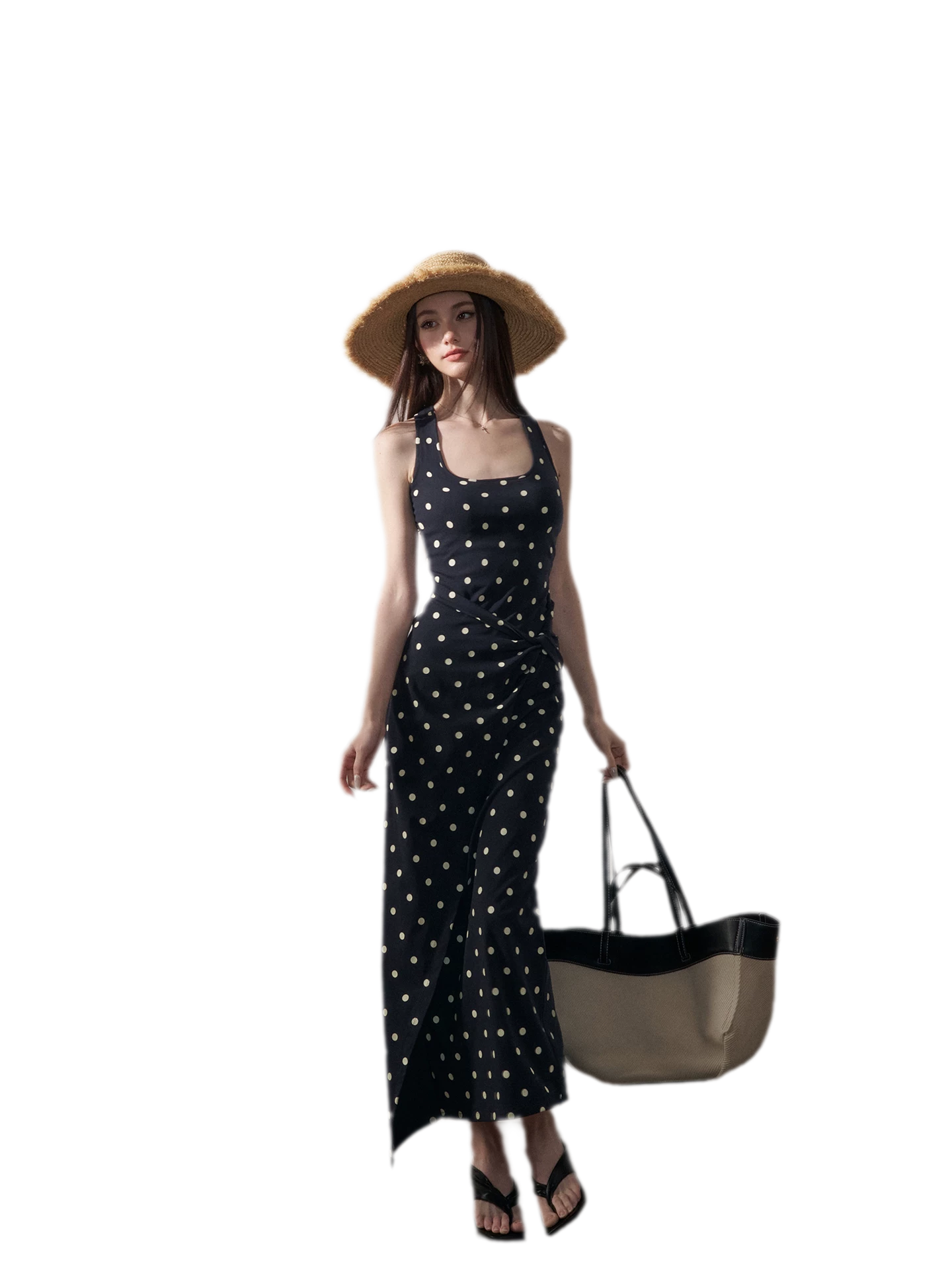 Polka Dot Twist Dress