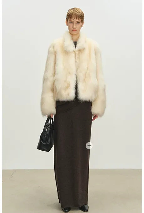 Hand-Dyed Fox Fur Jacket