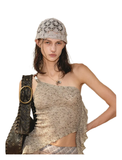 Beaded Asymmetrical Tank