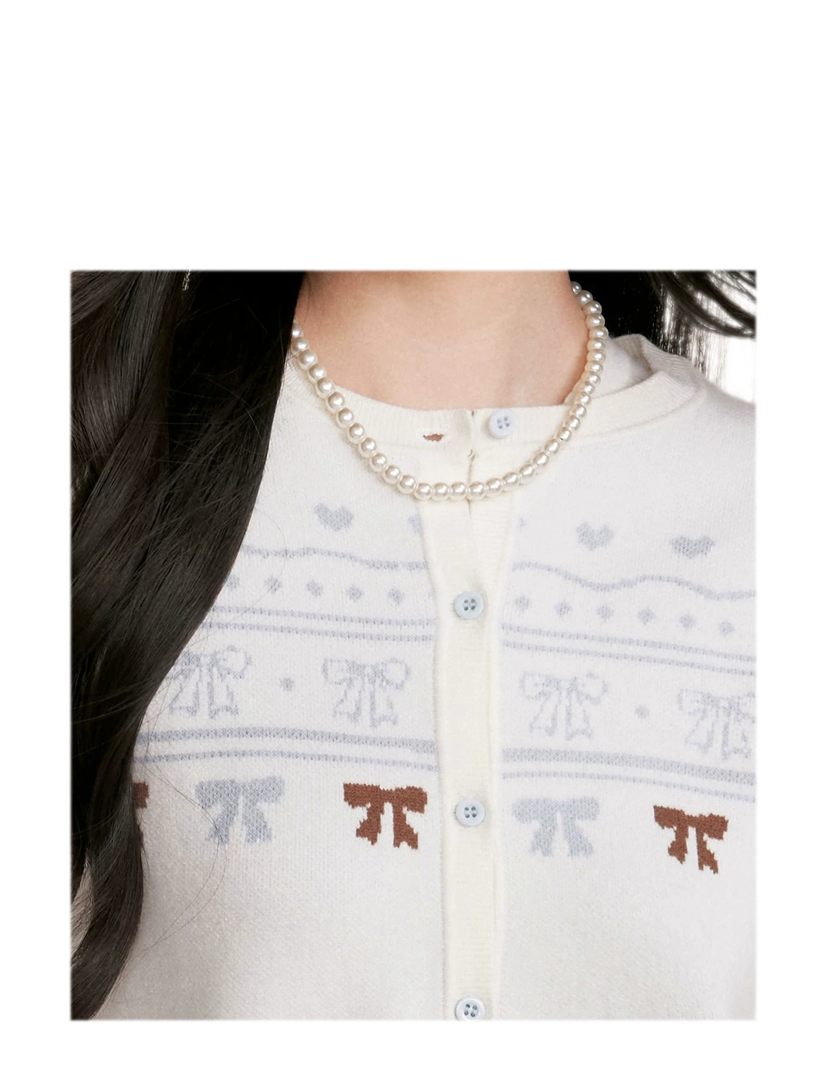 Fair Isle Tie Cardigan