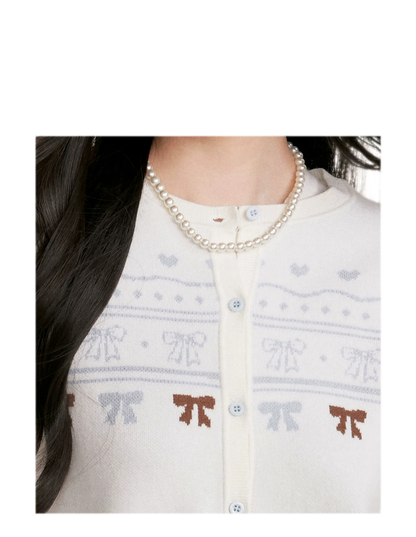 Fair Isle Tie Cardigan