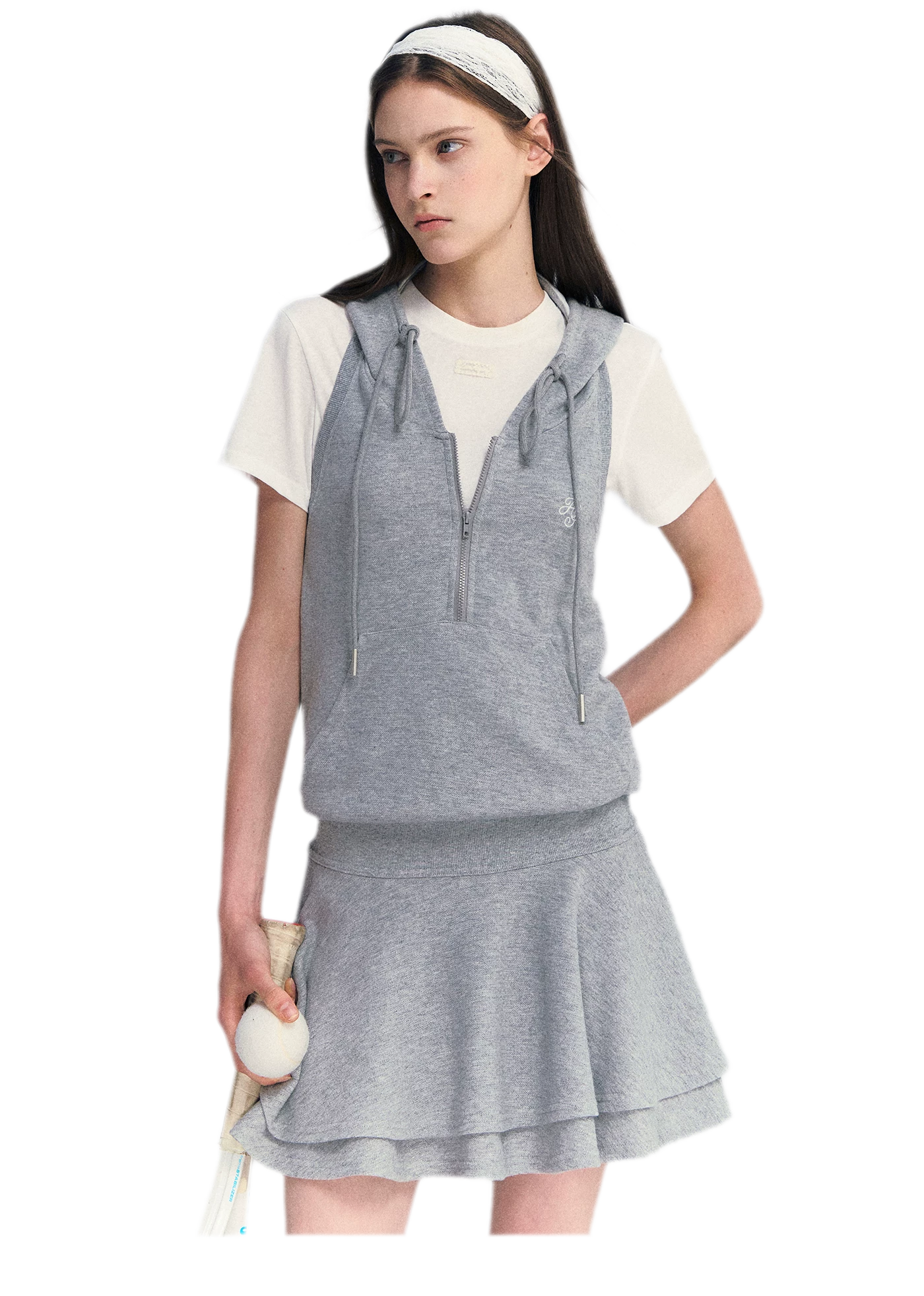 Hooded Romper Dress