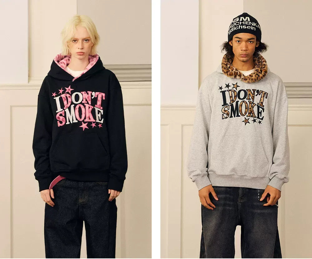 Fleece Faux-Fur Appliqué Hoodie