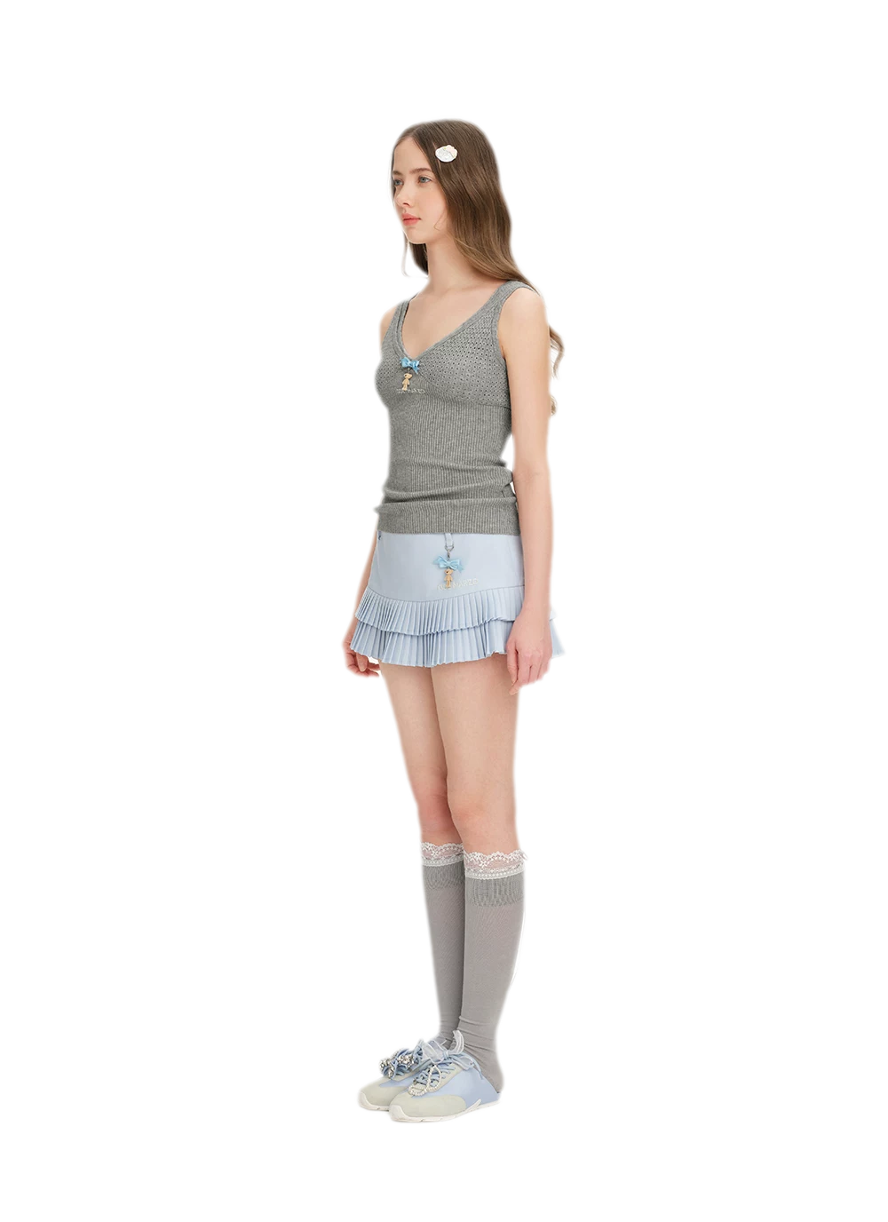 False Two-Piece Knit Top