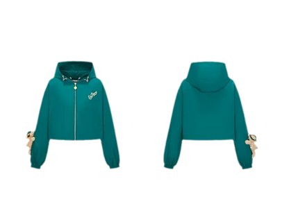 Tennis Cropped Hooded Jacket