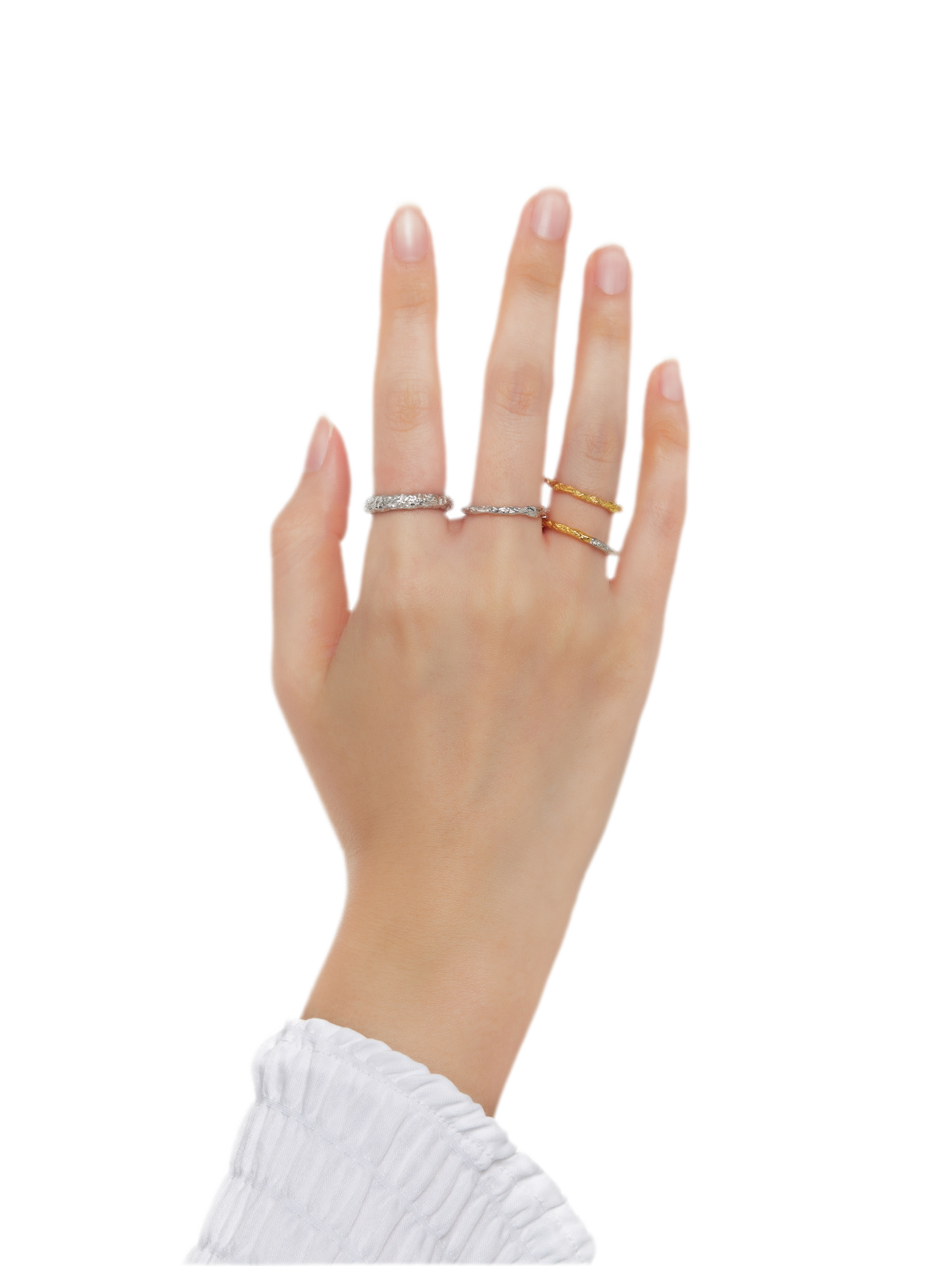 Braided Silver Band Ring