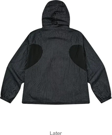 Checked Zip Pullover Jacket
