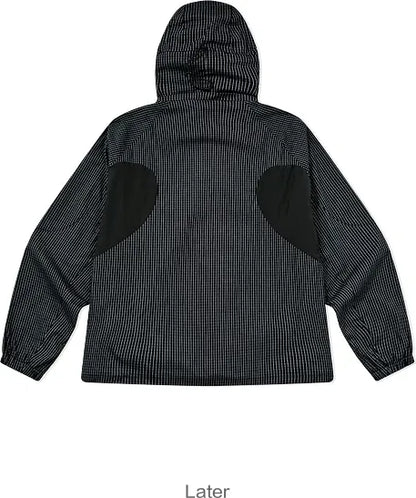 Checked Zip Pullover Jacket