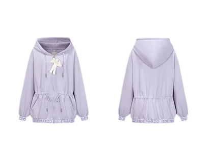 Logo Hooded Zip Jacket