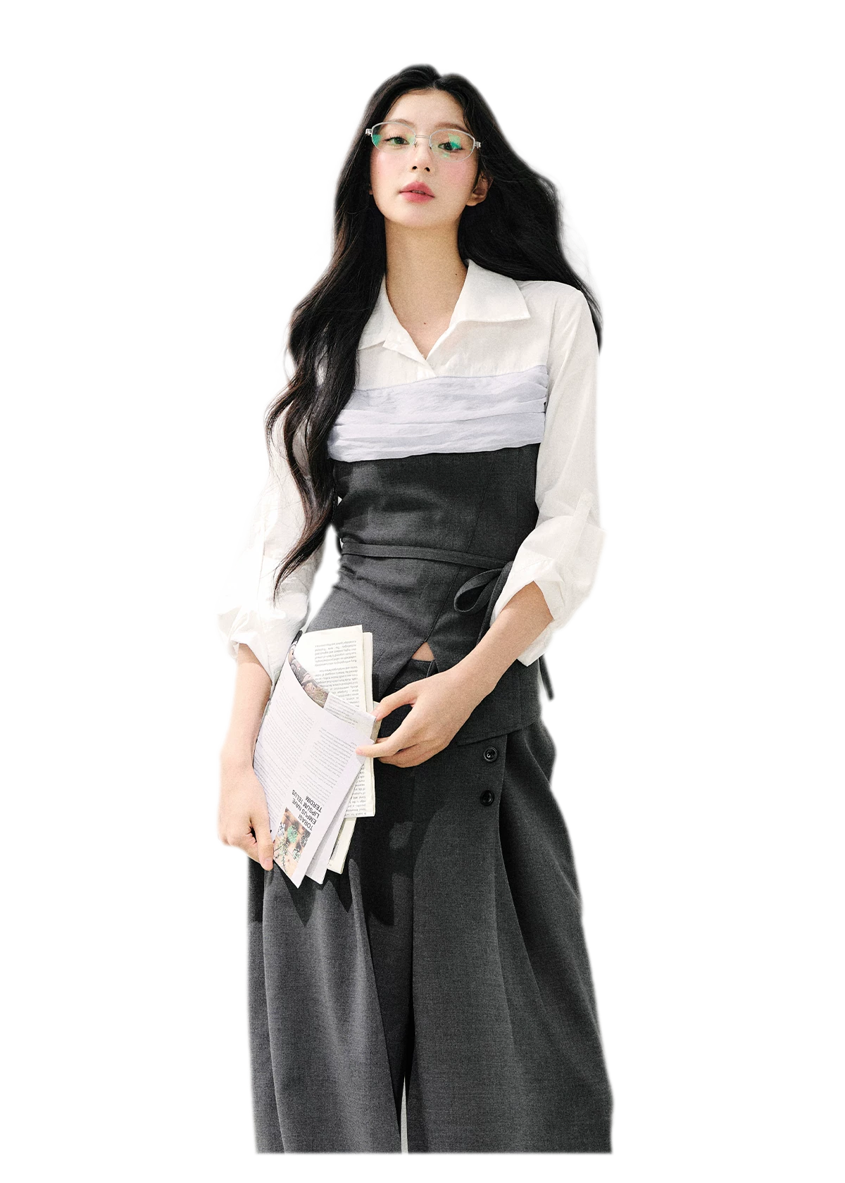 Layered Bustier Shirt