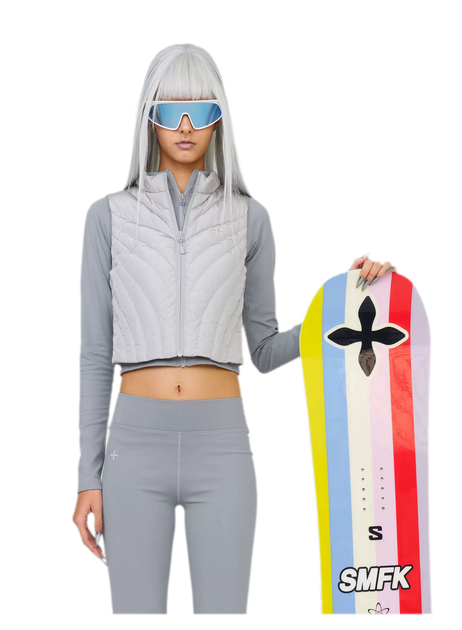 SMFK Abstract Grid Graphic Snowboard – DHL Express Shipping, Duties &amp; Taxes Included