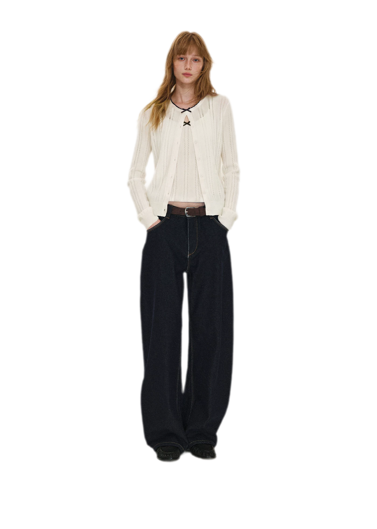 Wool-Blend Bow Knit Set