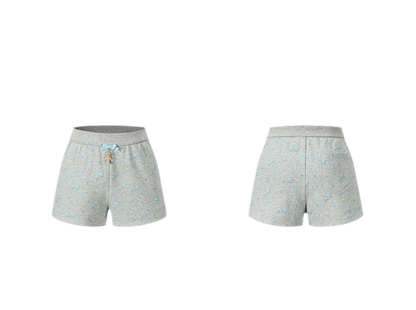 Floral Cotton Sweat Shorts