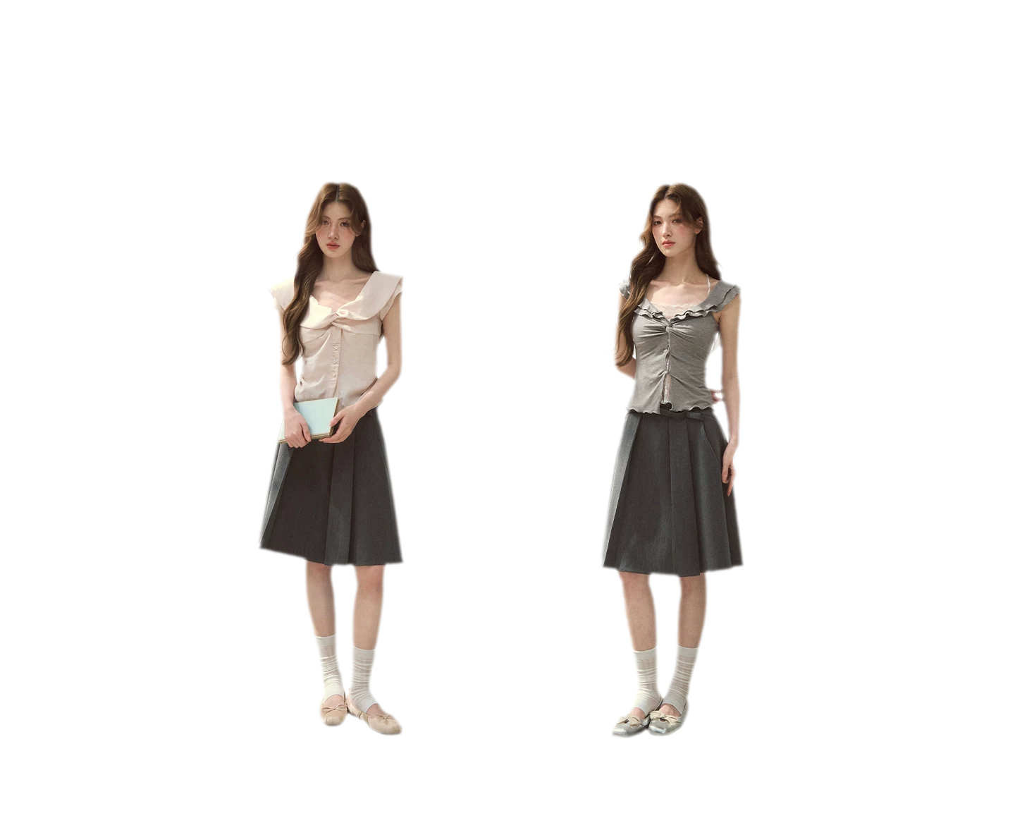 Ruffle Knot Fitted Top